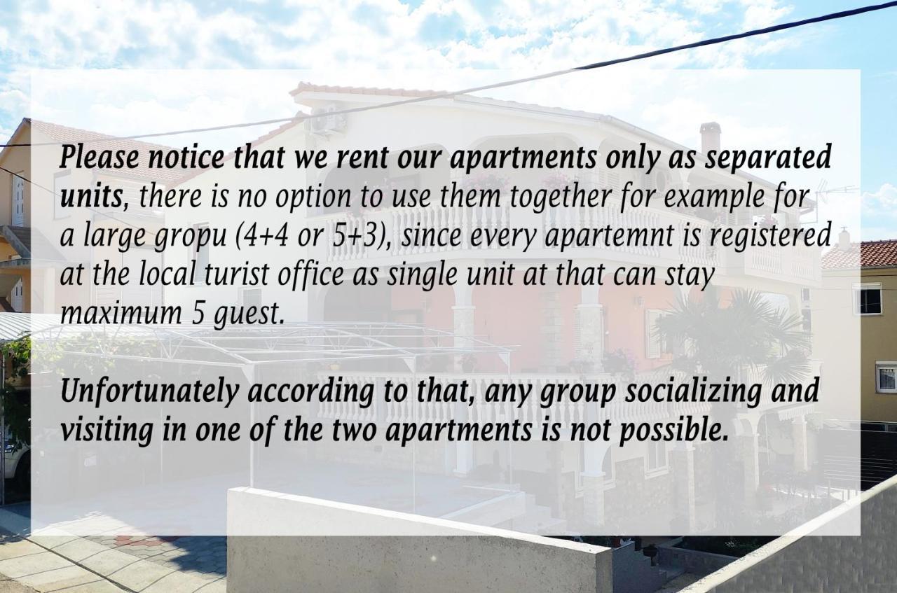 Modern 3Br Apartments In Zadar With Balcony Or Terrace, Free Parking & Ac Extérieur photo